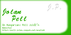 jolan pell business card